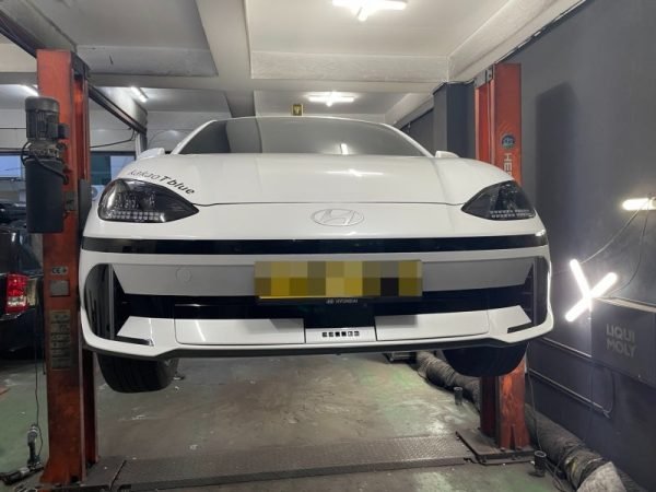 Installation of TTC Urethane buffer for Hyundai Ioniq 6