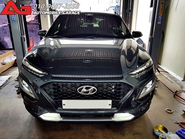 Installation of TTC Urethane buffer for Hyundai Kona
